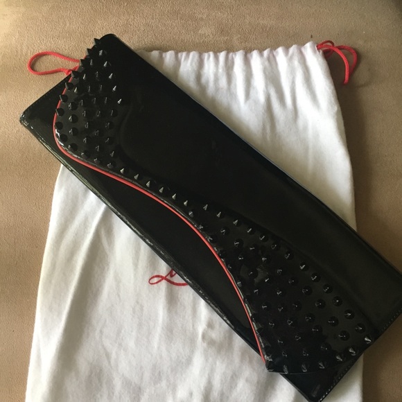 christian louboutin pigalle spiked clutch christian louboutin pigalle spiked clutch